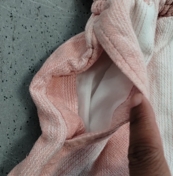 Girl's Wonder Nation Smocked Ruffle Waist Shorts Pink Stripe Size XL (14-16) - Picture 5 of 11